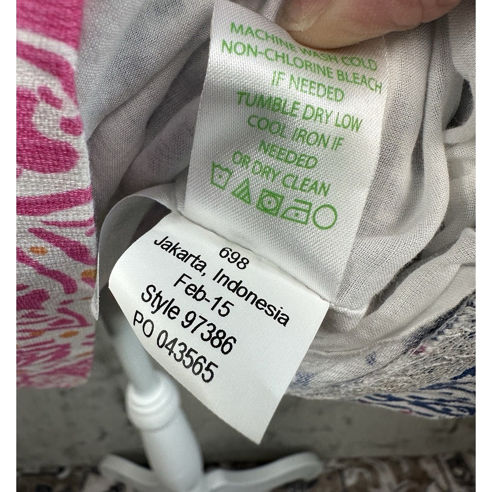 Lilly Pulitzer Womens Delia Starfish Print Blue Pink Shift Dress Size 4 - Picture 11 of 13
